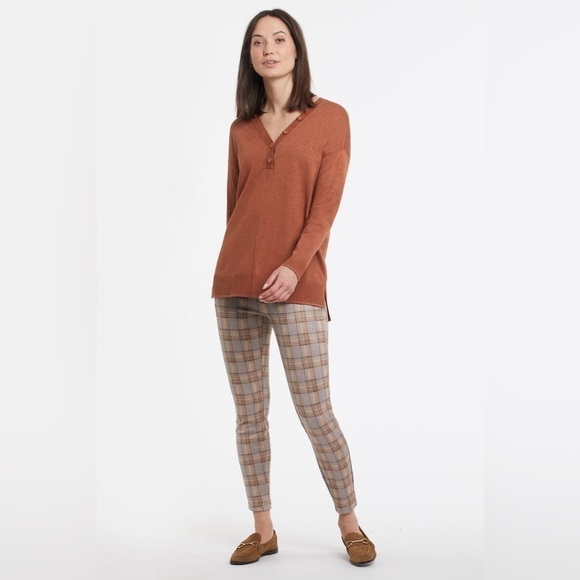 Tribal Plaid Leggings in Tan and Brown - Picture 5 of 15